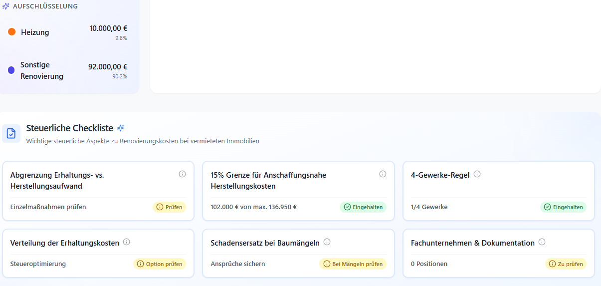 immoJUMP steuerliche Checkliste für Sanierungskosten